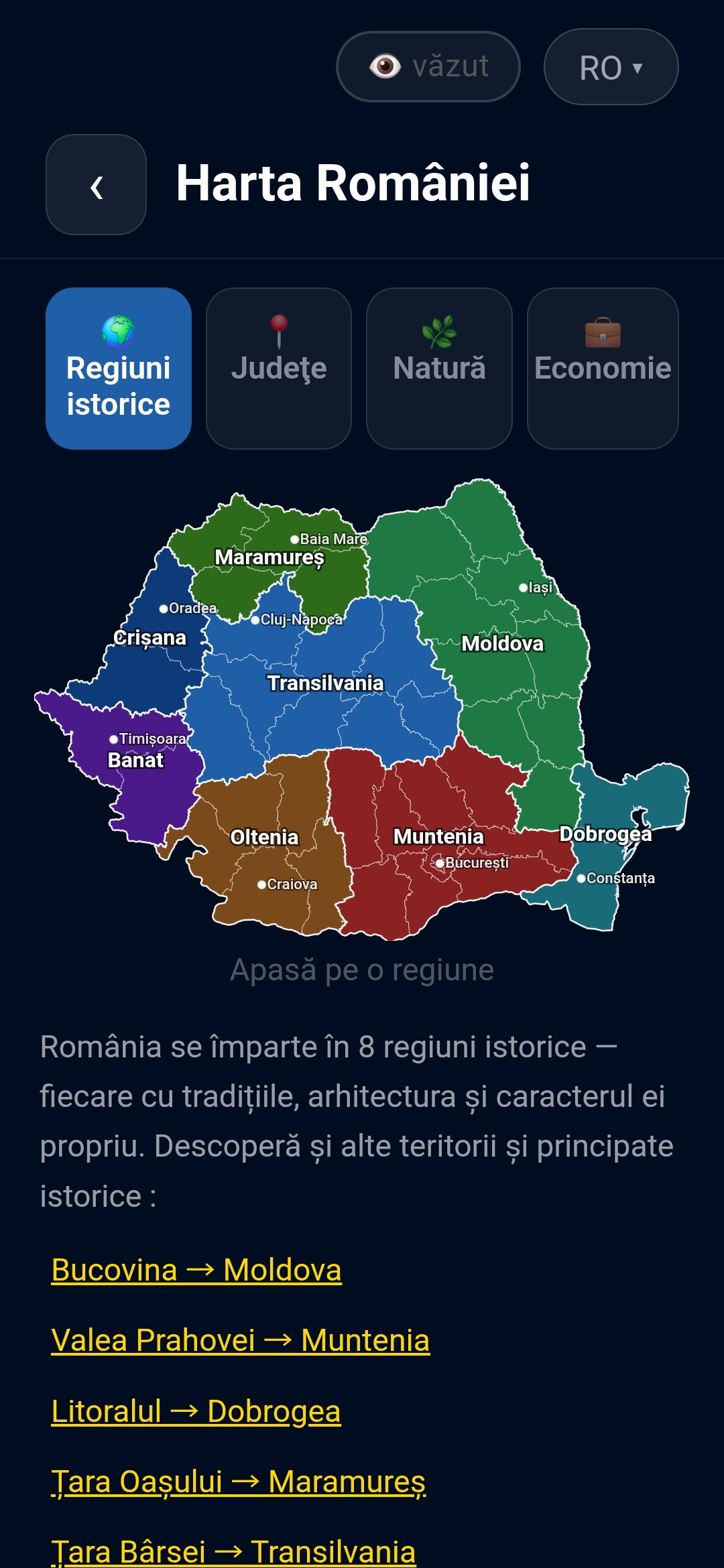 Harta României